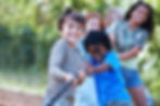 children playing in community 