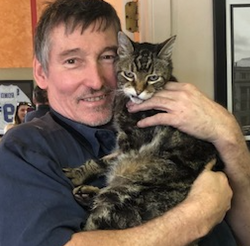 old beloved office cat is saved