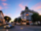 Sunset skies behind the Historic Eagle House