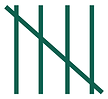 FACTS logo featuring 4 horizontal lines crossed by a diagonal line. Representing the 5 aspects of FACTS.